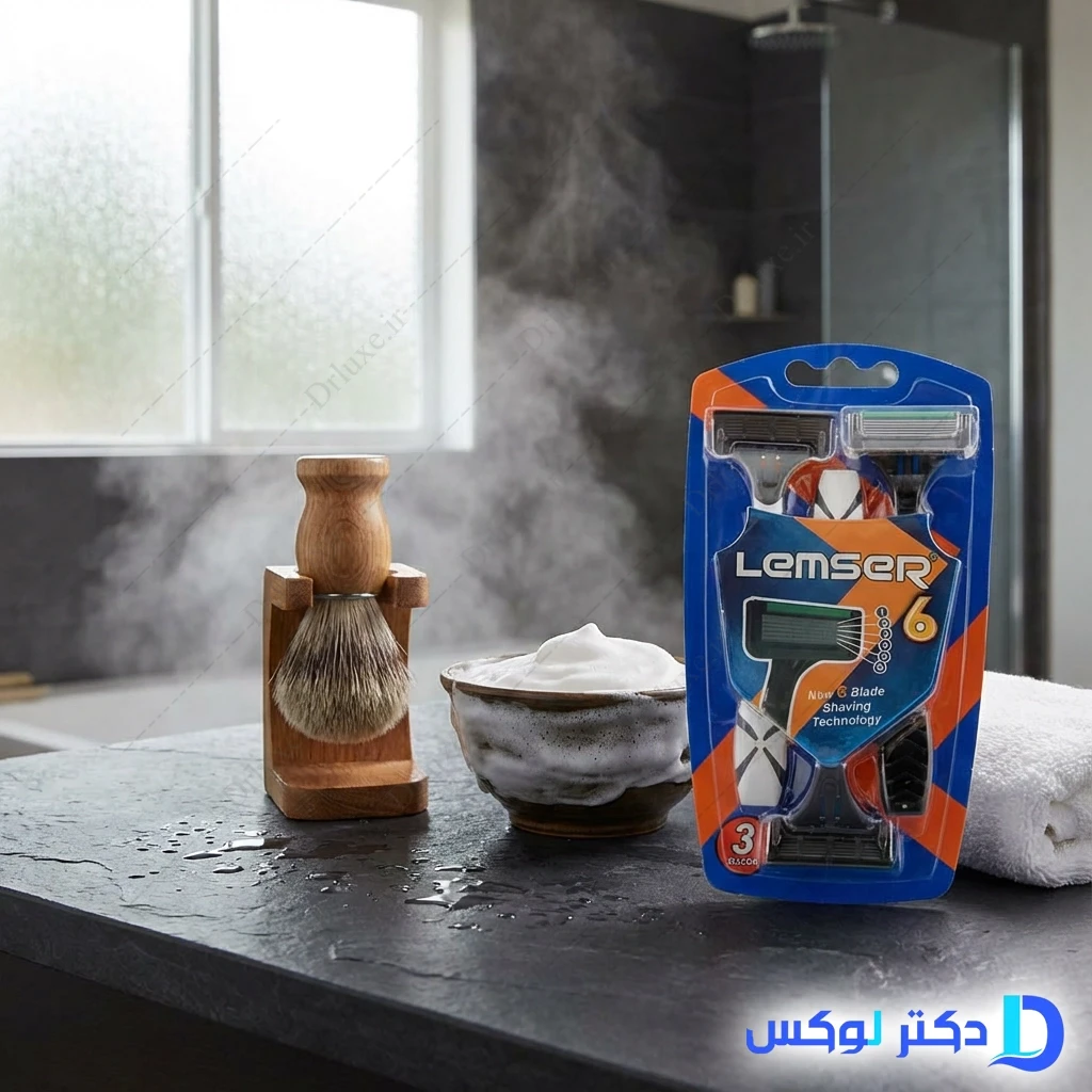 خودتراش 6 لبه لمسر پک 3 عدد